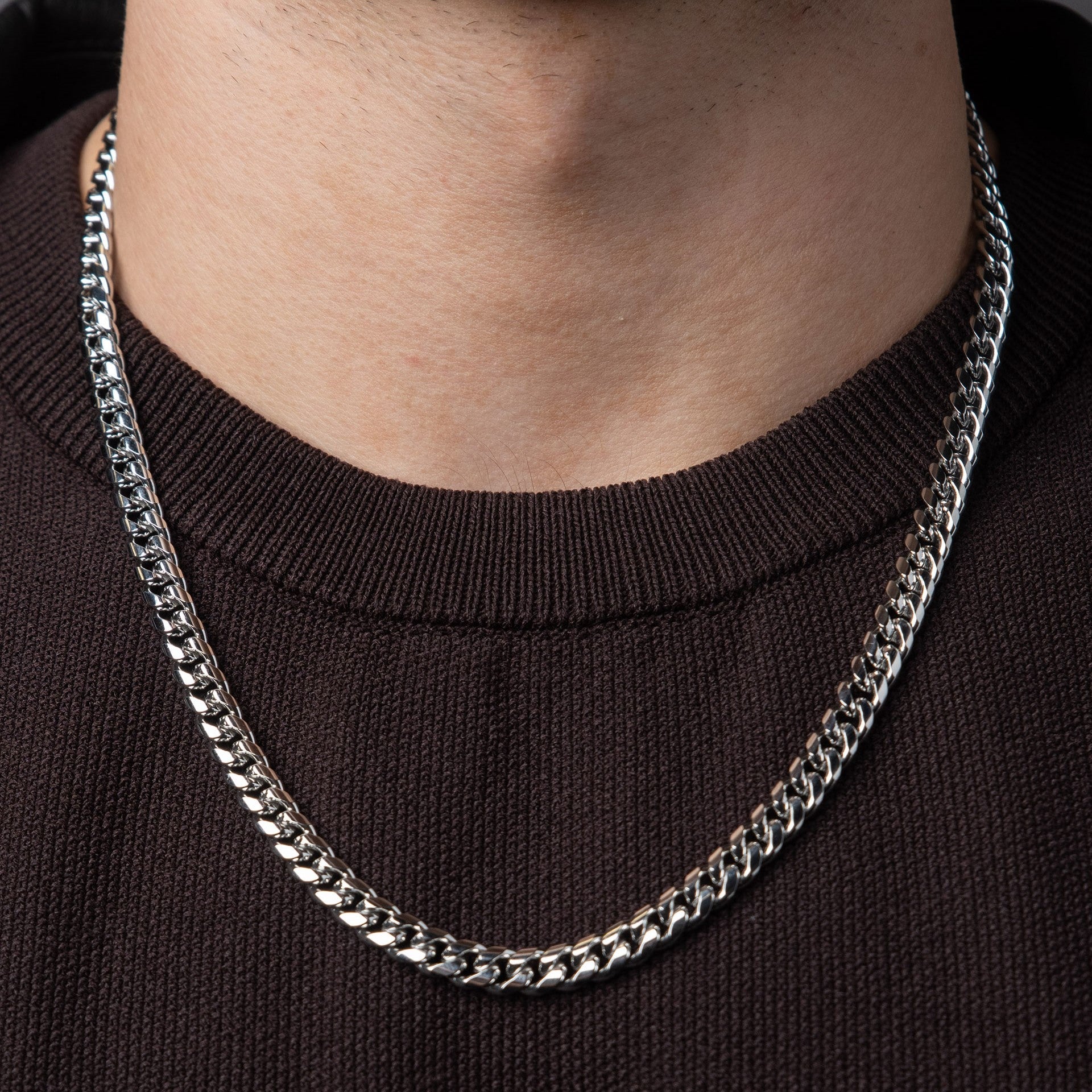 Cuban Link 7mm - Silver RG154 - Image 4